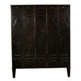 Double sided metal industrial storage locker