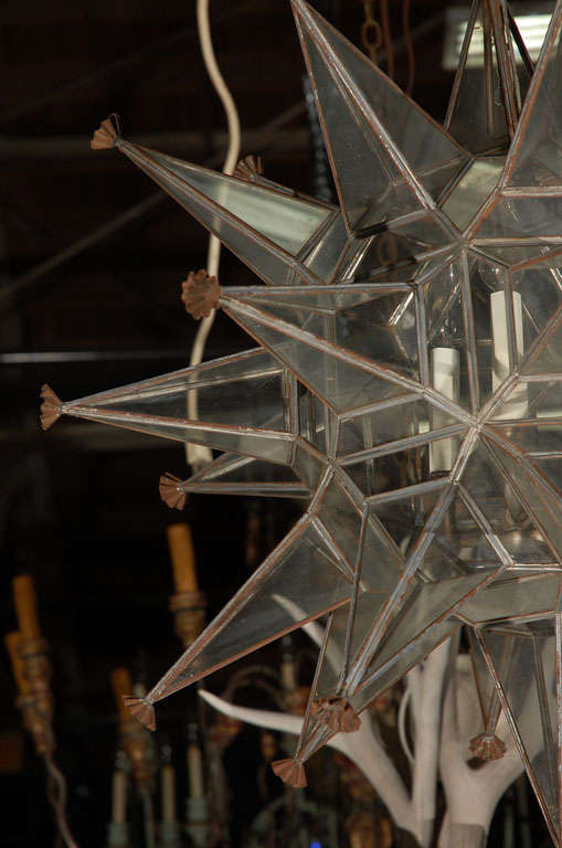 Glass Star Chandelier 1