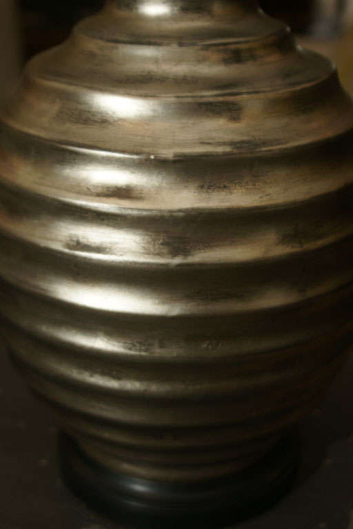 Italian One Silvered Bee Hive Lamp For Sale