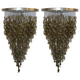 Pair of sconces for corners .