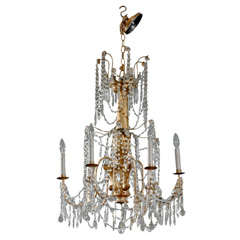 An Italian Six-Light Crystal Chandelier