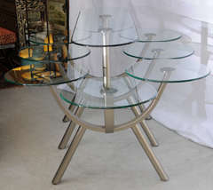 Glass Dining Table by Design Institute of America 