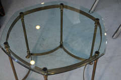 Hexagon Brass Occasional Table