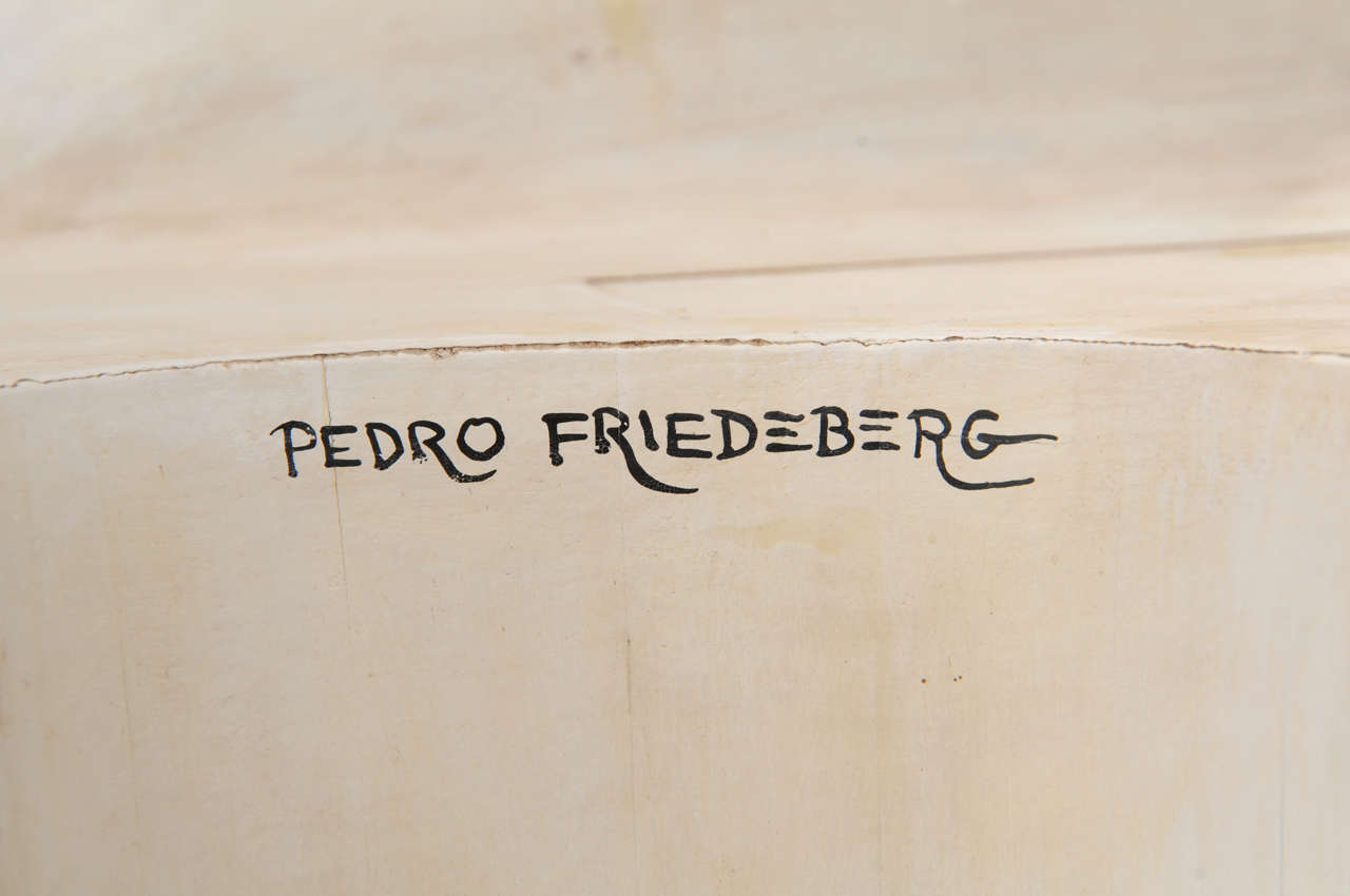 White Pedro Friedeberg Hand Chair In Good Condition In West Palm Beach, FL