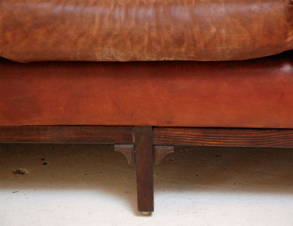 Mid-20th Century Borge Morgensen Leather Sofa