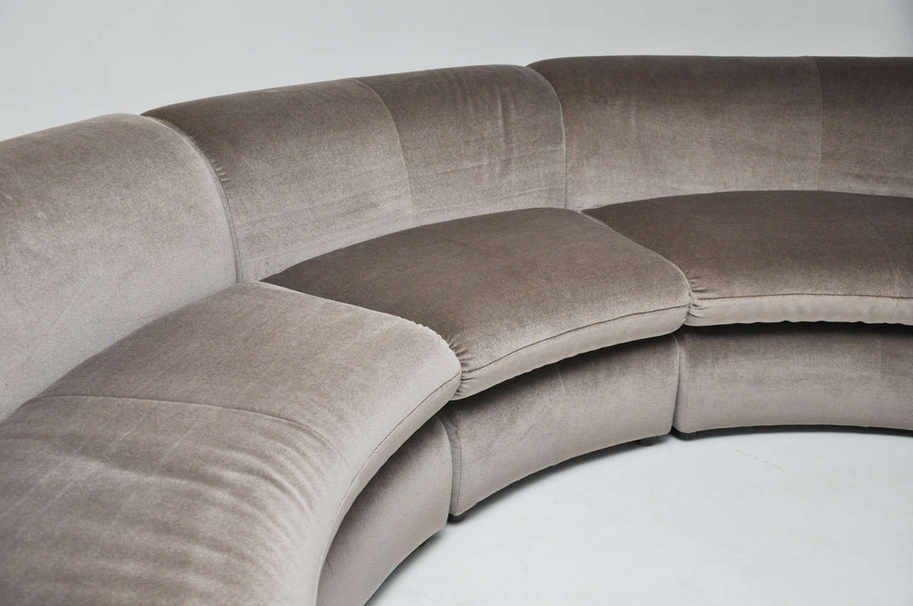 American Vladimir Kagan Crescent Sectional Sofa