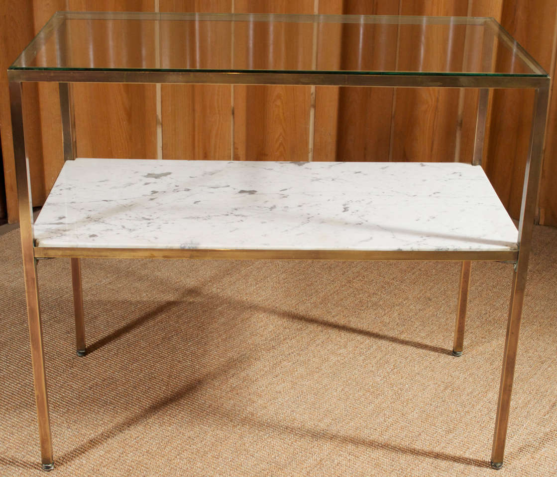 Brass Console Table In Good Condition In San Francisco, CA