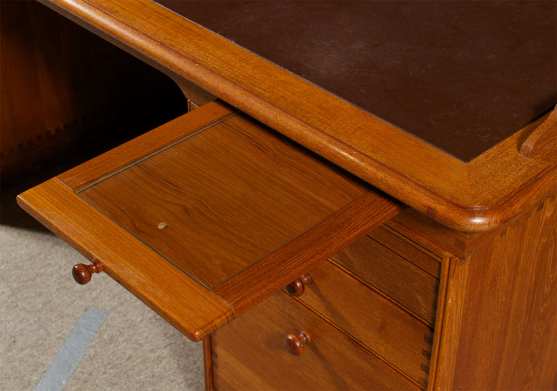 Scandinavian Modern Danish Andreas Hansen for Hadsten Træindustri Teak Partners Desk