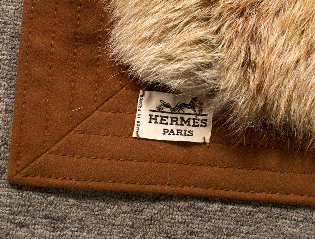 Hermes Orylag Fur Throw In Excellent Condition In San Francisco, CA
