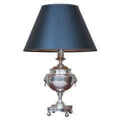 Vintage Regency Style Sheffield Silver Plate Lamp