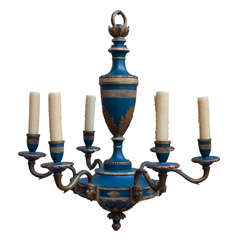 Six Light Neo-Classical Style Chandelier