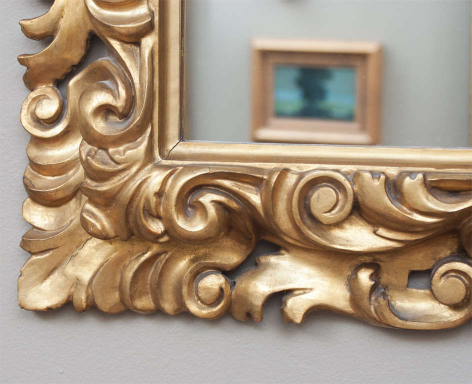 Italian Renaissance Style Florentine Gilt Mirror, circa 1935