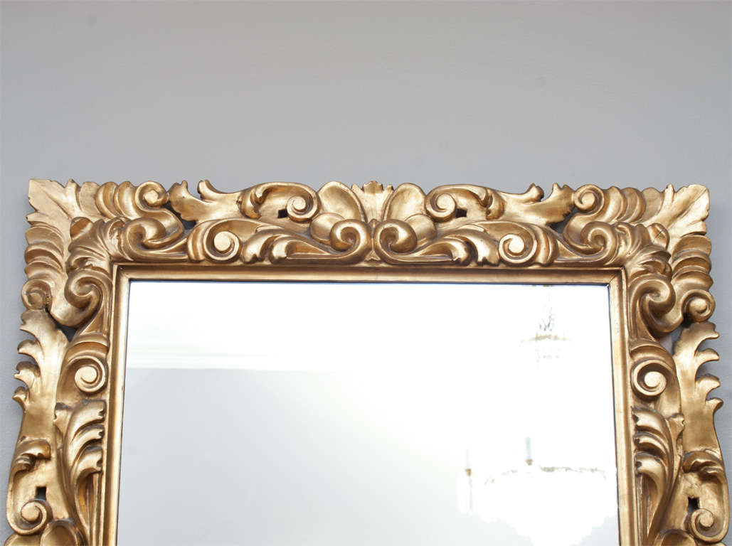 Renaissance Style Florentine Gilt Mirror, circa 1935 In Good Condition In Alexandria, VA