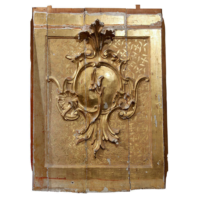 Italian Gilt Wood Panel