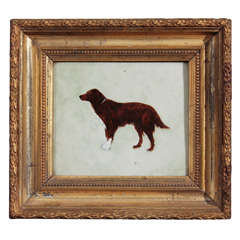 Antique Dog On Tile