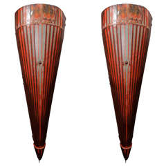Huge Pair Industrial Sconces 2