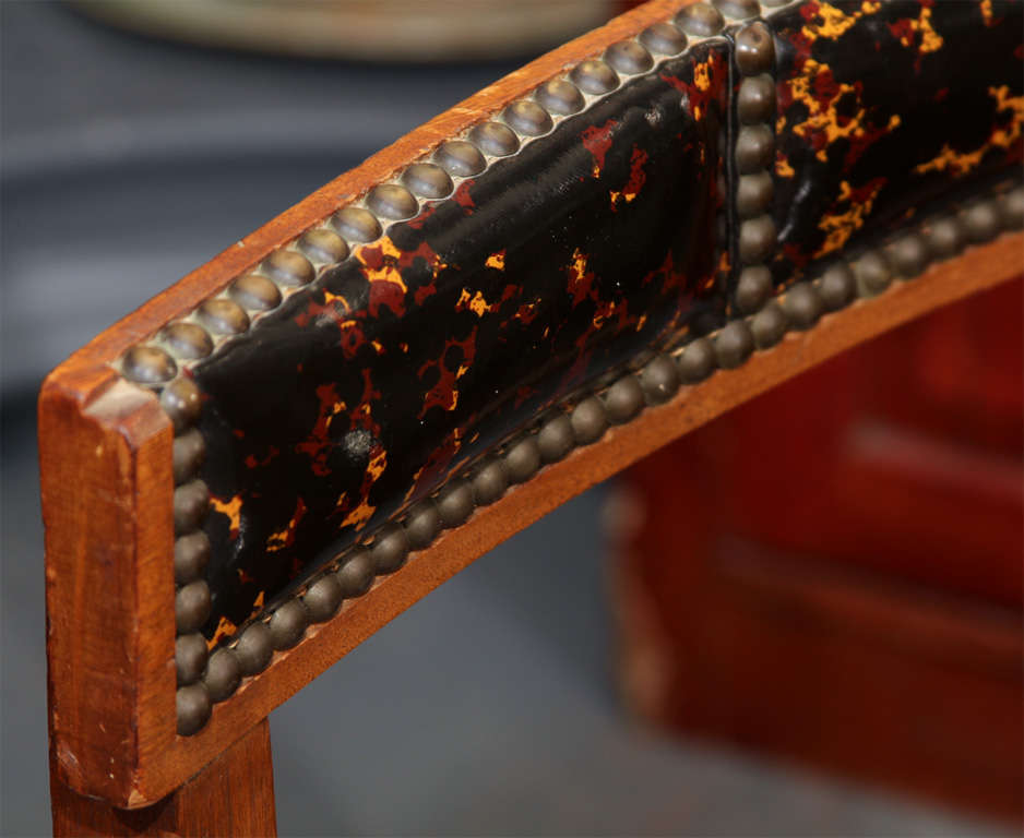Mid-20th Century Faux Tortoise Shell Bench