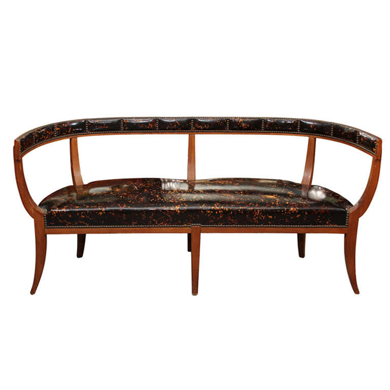Faux Tortoise Shell Bench