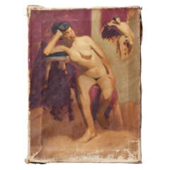 aubergine and taupe female nude 5