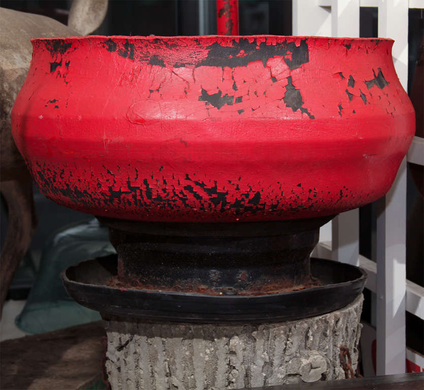 red tire planter