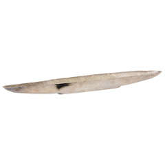 Hand Hammered Silver Elongated Bowl / SATURDAY SALE