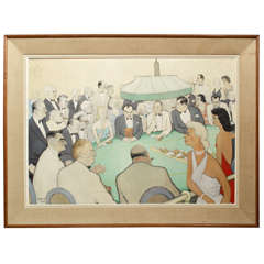 Oil on Canvas, French Casino