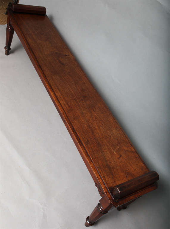 George IV Mahogany Hall Bench In Good Condition In Greenwich, CT