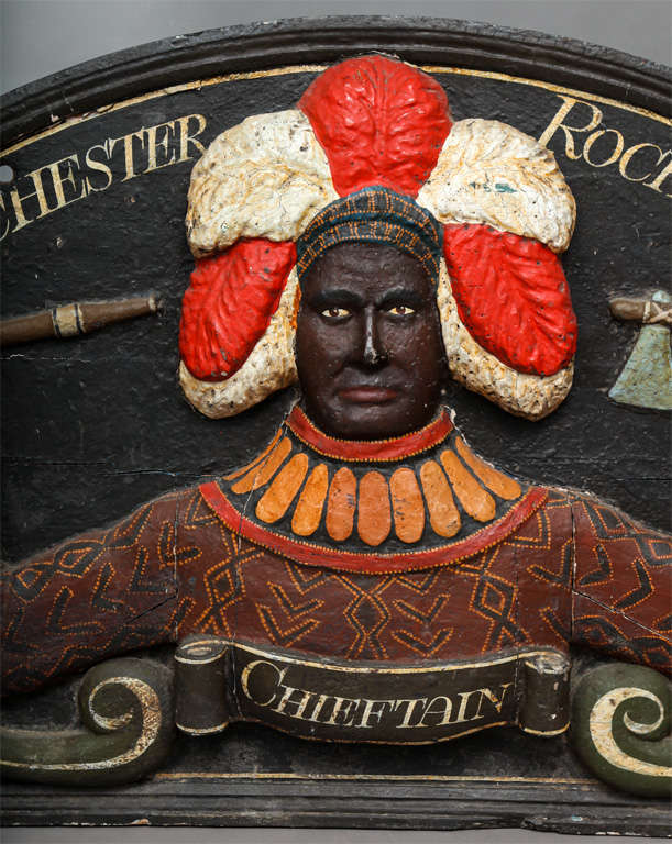 Important Folk Art Trade Sign For Sale at 1stDibs