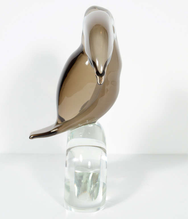 20th Century Stunning Hand Blown Glass Toucan by Licio Zanetti
