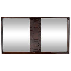 Modernit Mid-Century Mirror with Cubist Detailing
