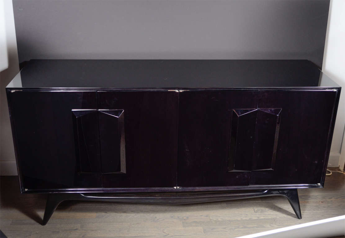 Modernist Four-Door Sideboard In The Manner of Vladimir Kagan