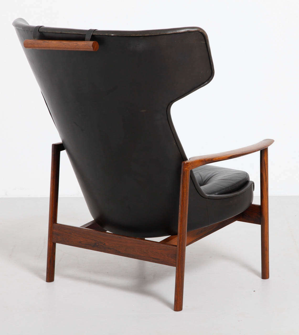 Danish Large Wing Back Lounge Chair Designed by Ib Kofod-Larsen, Denmark For Sale