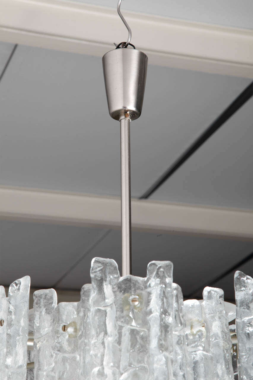 Mid-Century Modern Kalmar Ice Cube 2 Tiers Chandelier