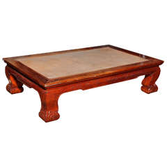 19th Century Low Opium Mat Coffee Table, China 3