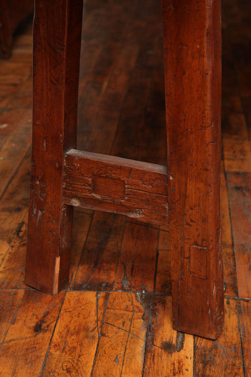 Rustic Long and Narrow Javanese Wooden Table from the 19th Century  1