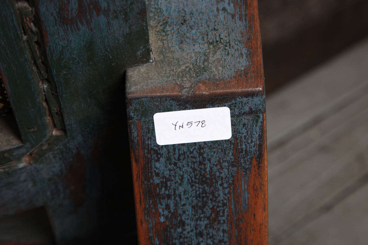 Burmese Art Deco Teak Settee and Chair 5