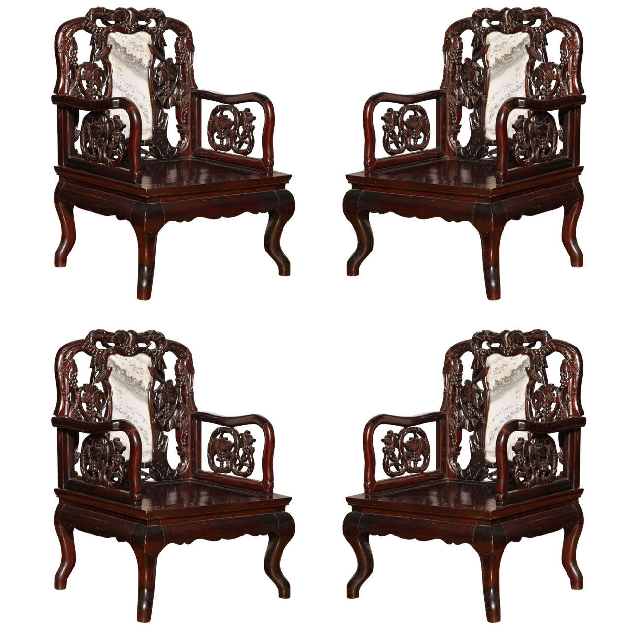 Rosewood Low Chairs