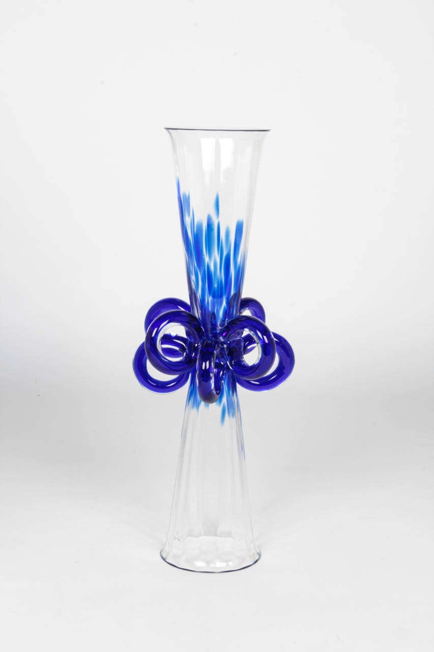 Czech Borek Sipek Bagatti Valsecchi Art Glass Goblet circa 1994 For Sale