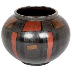 WMF Ikora Germany Art Deco Dinanderie Vase C. 1930