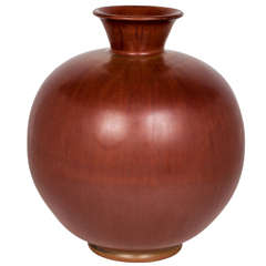 Erich & Ingrid Triller - Tobo Stoneware Grand Bulbous Vase c. 1950