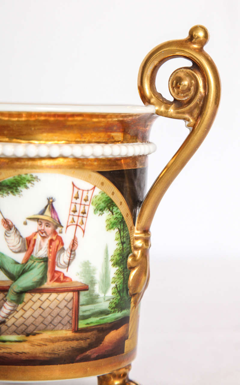 Paris Porcelain Gilt Chinoiserie Cup For Sale 1