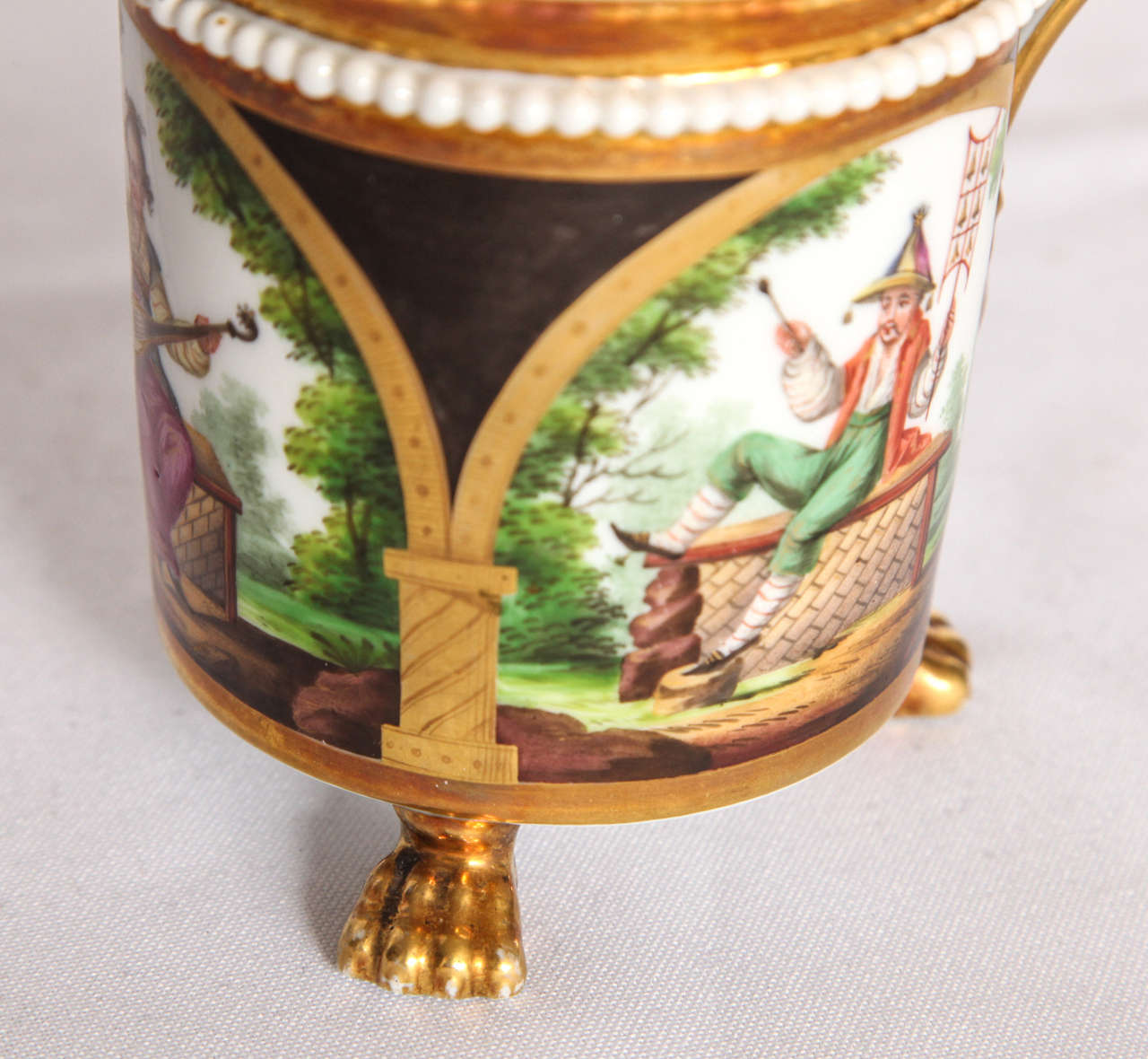 Paris Porcelain Gilt Chinoiserie Cup For Sale 2