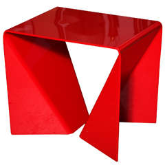 Red Neal Small "Origami" Table