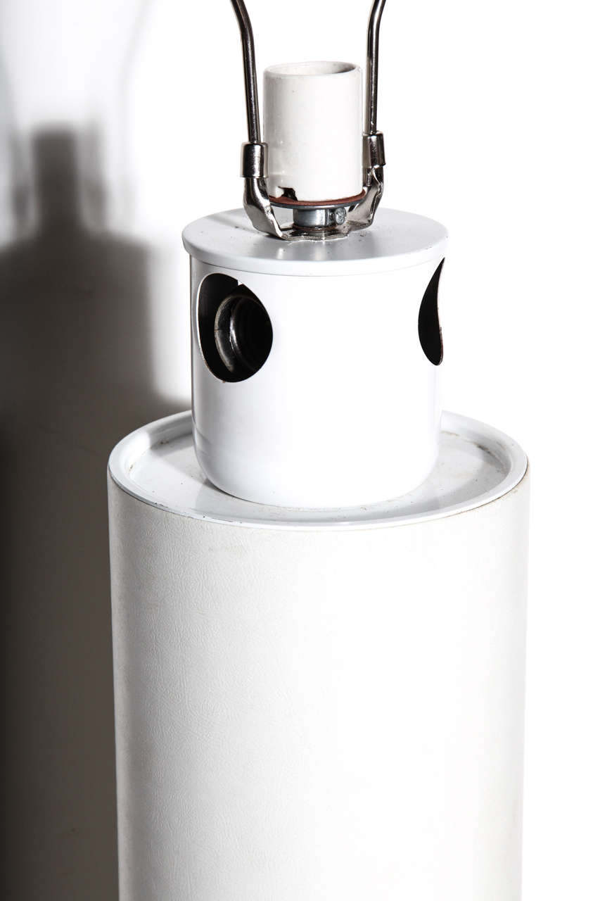 American Monumental George Kovacs White Leather Wrapped Five Socket 