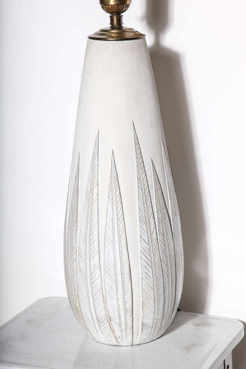 Scandinave moderne Monumentale lampe de bureau Anna-Lisa Thomson de la série « Paprika » blanche sur blanche en vente