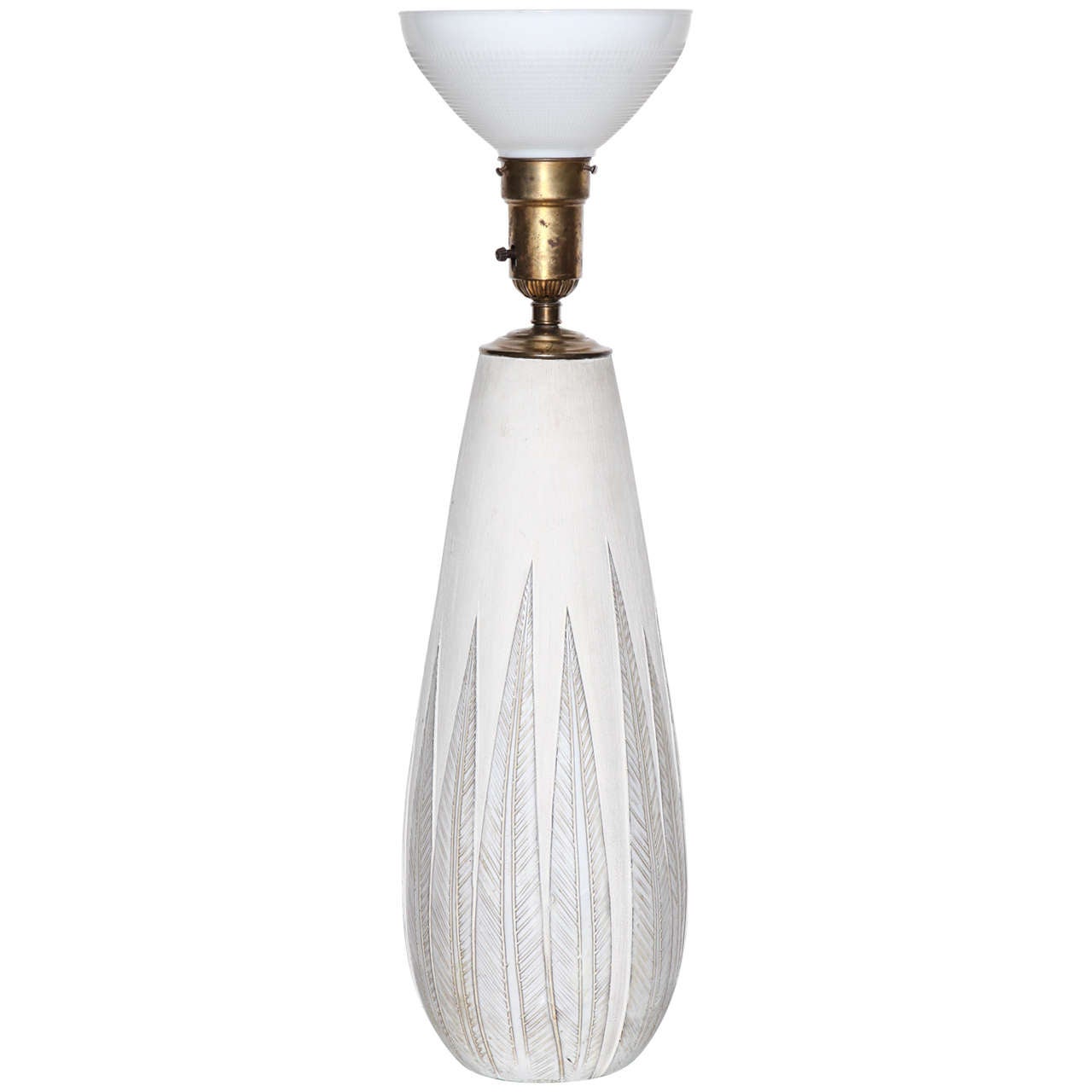 Monumentale lampe de bureau Anna-Lisa Thomson de la série « Paprika » blanche sur blanche en vente