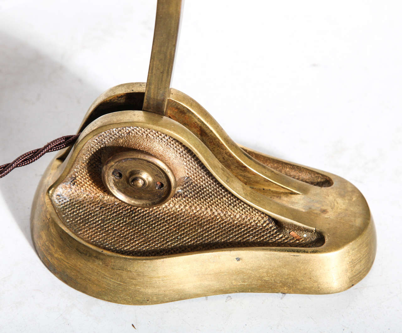 circa 1900 pair of Articulating Solid Bronze Sconces 3