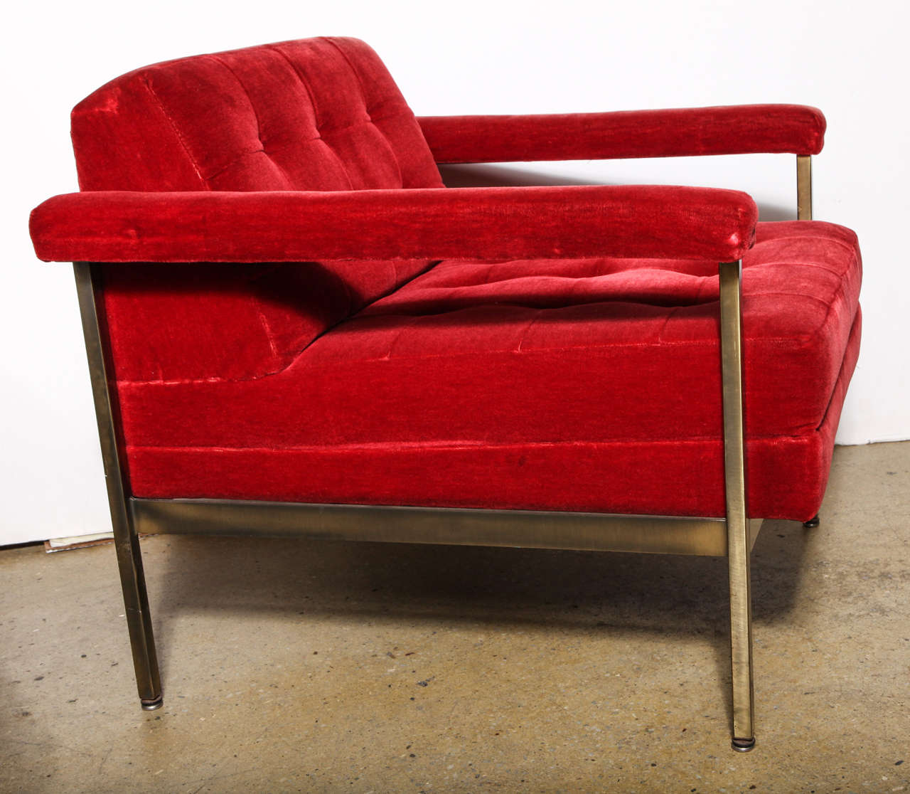 Mid-20th Century pair of Bronze Mid-Century Lounge Chairs