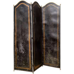 19th Century Italian Lacquered Iron Screen