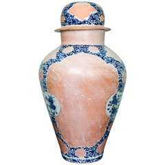 Very Large and Unsusual Japanese Late 17th Century Imari Vase and Cover